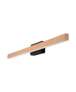 APPLIQUE ONLI "DORA" METALLO E LEGNO LED, 80X5,6X8 CM